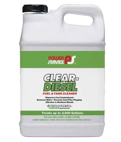 09250-02_Power Service Fuel Tank Hygiene Clear Diesel Fuel And Tank Cleaner 2.5 Gallon Container Size 2500 Treats